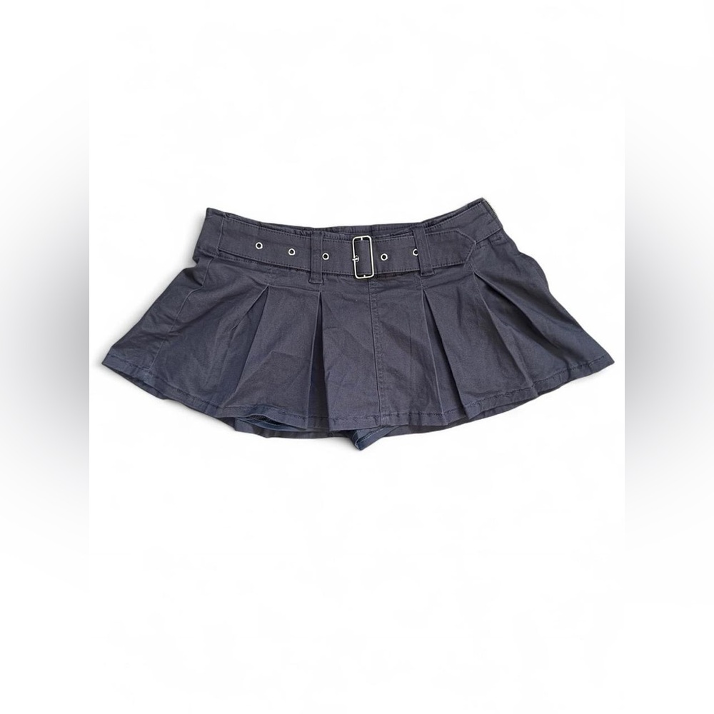 ᧔𐓪᧓ Grey Pleated Mini Skort